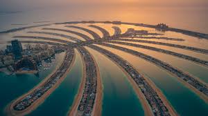 Palm Jumeirah sunset view